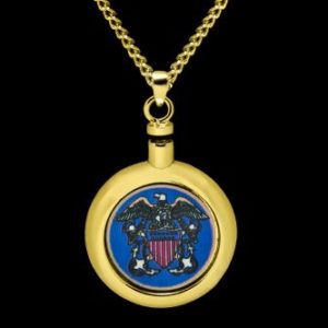 36 801 Navy Brass Pendant cropped