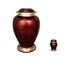 Cardinal Brass Vase
