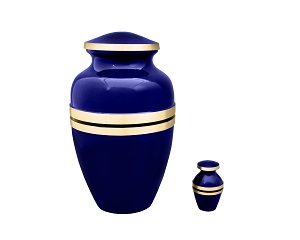 Cobalt Brass Vase