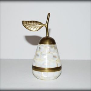 Pear Urn Mother of Pearl1