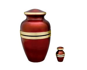 Scarlet Brass Vase